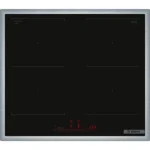 Bosch Series 6 Smart Επαγωγική Εστία με Πλαίσιο Αυτόνομη Inox με Λειτουργία Κλειδώματος 58.3x51.3εκ. PVQ645HB1E