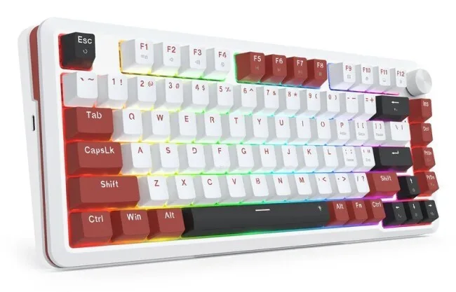 20260612113758_157ab59e.jpeg Redragon K721WRB-RGB Gaming Μηχανικό Πληκτρολόγιο 75% με Magnetic διακόπτες και RGB φωτισμό (International English) - Image 1