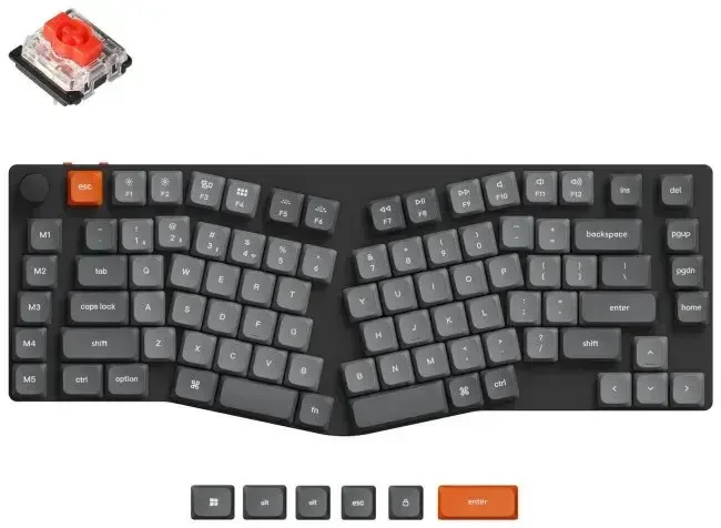 20260612114256_39a6331c.jpeg Keychron K15M-A1 Max Alice Layout K15M-H1 Ασύρματο Gaming Μηχανικό Πληκτρολόγιο 75% με Gateron Low Profile Red διακόπτες και RGB φωτισμό (Αγγλικό US) - Image 1