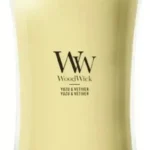 WoodWick Αρωματικό Κερί σε Βάζο με Άρωμα WoodWick Yuzu & Vetiver scented candle in a glass vessel with a wooden lid Part of WoodWick's Yuzu & Vetiver fragrance family Wax premium plant-based wax blend Wick WoodWick wooden flat wick for the 609.5gr
