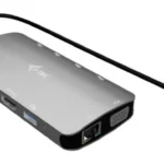 i-tec USB-C Docking Station με HDMI/DisplayPort 4K PD Ethernet και σύνδεση 3 Οθονών Ασημί (C31NANOTRIDOCKPD)