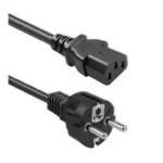 Qoltec Schuko - IEC C13 Cable 1.5m Μαύρο KKQTKKBZ0250