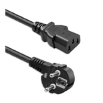 Qoltec Schuko / IEC C13 - Schuko / IEC C13 Cable 2m Μαύρο KKQTKKBZ0230
