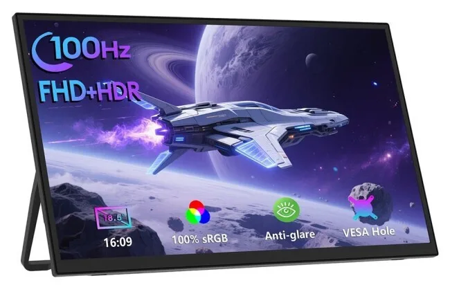Zeuslap IPS Φορητό Monitor 18.5" FHD 1920x1080 με Χρόνο Απόκρισης 4ms GTG - Image 1