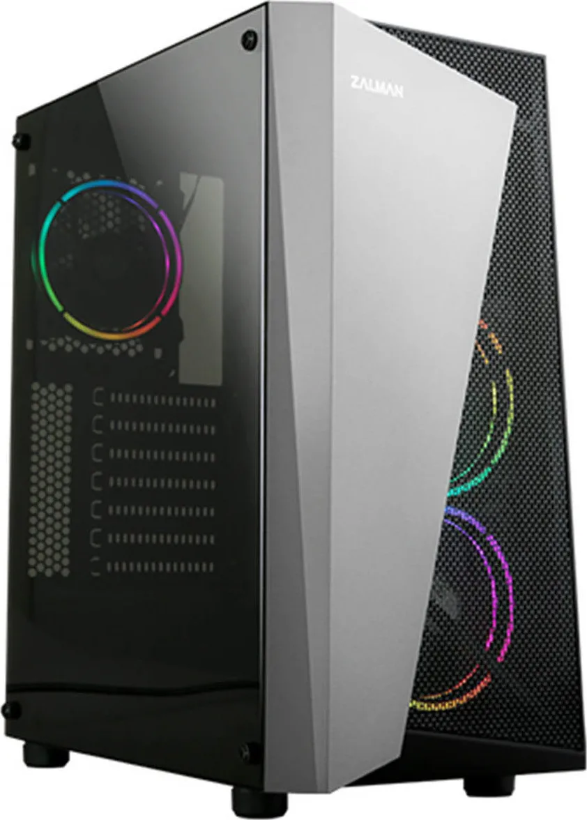 20200225130913_zalman_s4_plus.jpeg Zalman S4 Plus Gaming Midi Tower Κουτί Υπολογιστή με Πλαϊνό Παράθυρο Μαύρο - Image 1