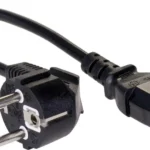 Akyga Schuko - IEC C13 Cable 3m Μαύρο AK-PC-06A