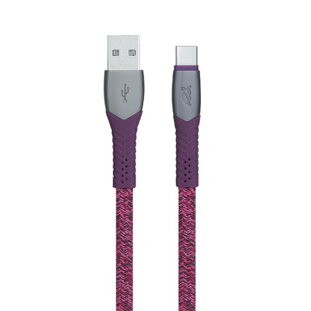 Rivacase Braided USB 2.0 Cable USB-C male - USB-A Κόκκινο 1.2m PS6102RD12 - Image 1