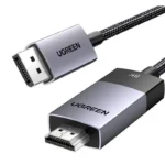 Ugreen Cable DisplayPort male - HDMI male 2m Μαύρο (80397)