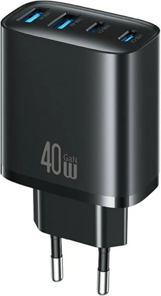 20260210104115_usams_fortistis_choris_kalodio_me_2_thyres_usb_a_kai_2_thyres_usb_c_40w_power_delivery_mayros_t70.jpeg Usams Φορτιστής Χωρίς Καλώδιο με 2 Θύρες USB-A και 2 Θύρες USB-C 40W Power Delivery Μαύρος (T70) - Image 1