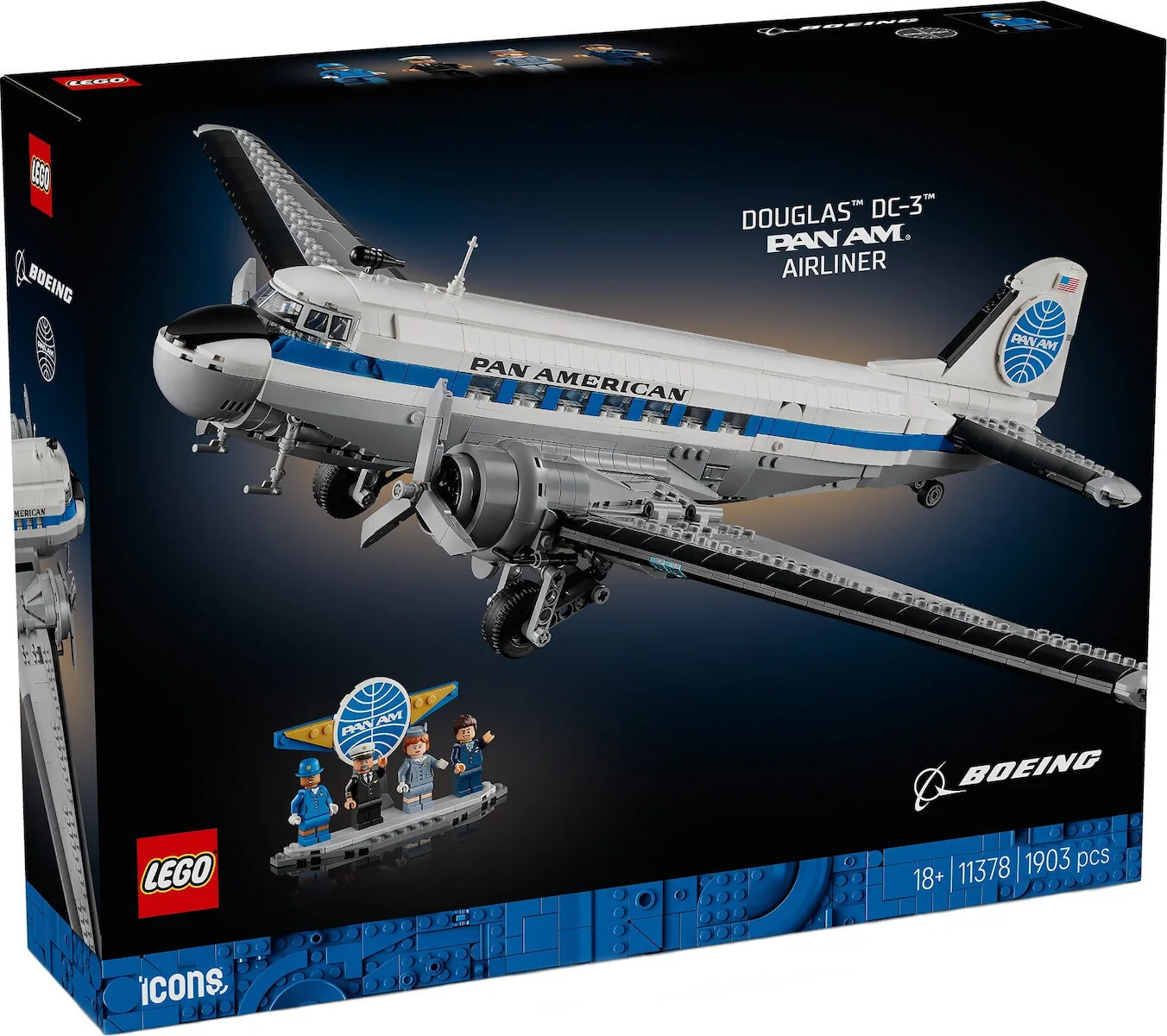 20260406105436_lego_icons_boeing_douglas_dc3_panam_airliner_gia_18_eton_1903tmch_11378.jpeg LEGO Icons Boeing Douglas DC3 Panam Airliner για 18+ Ετών 1903τμχ 11378 - Image 1