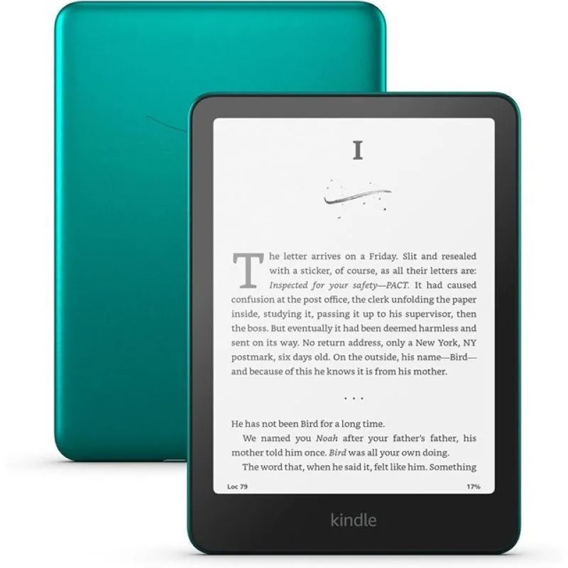 20260507122117_amazon_kindle_paperwhite_signature_edition_2024_without_lockscreen_ads_me_othoni_afis_7_32gb_prasino.jpeg Amazon Kindle Paperwhite Signature Edition (2024) 7" (32GB) Metallic Jade - Image 1