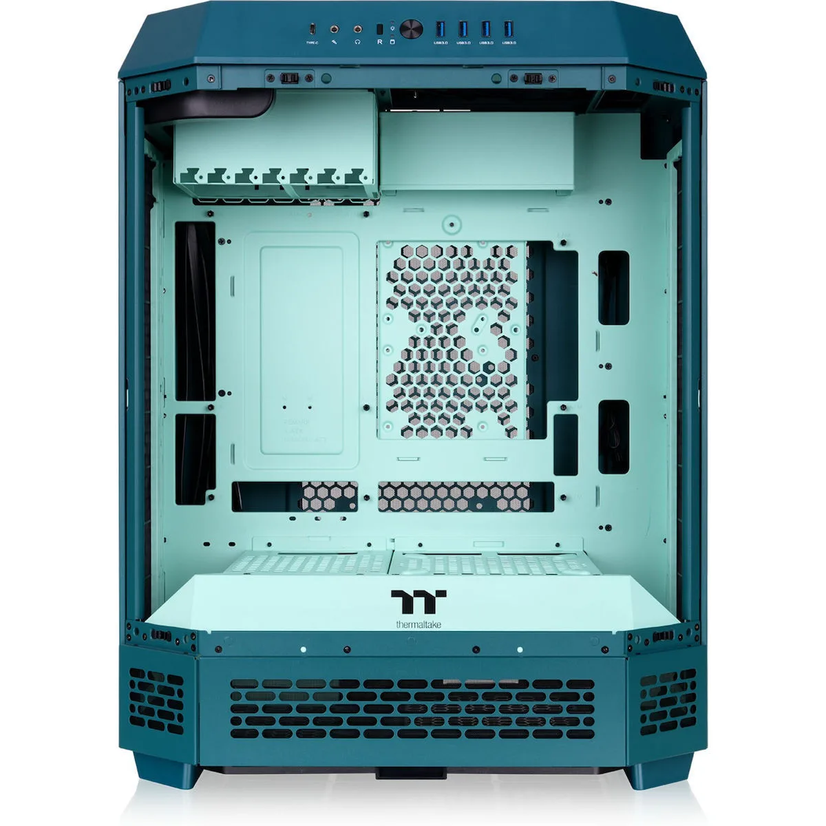 Thermaltake The Tower 600 Gaming Midi Tower Κουτί Υπολογιστή με Πλαϊνό Παράθυρο Transformative Teal - Image 1