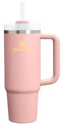 Stanley Flowstate Handled Tumbler Θερμός Ανοξείδωτο BPA Free 890ml Peach Rose με Καλαμάκι και Λαβή 10-13236-0195 - Image 1
