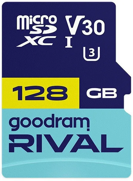 GoodRAM microSDXC 128GB U3 V30 UHS-I 100MB/s με αντάπτορα - Image 1