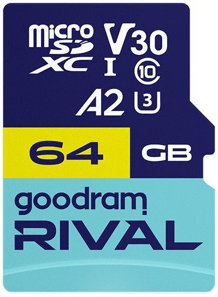 20260612164745_goodram_microsdxc_64gb_u3_v30_a2_uhs_i_100mb_s_me_antaptora.jpeg GoodRAM microSDXC 64GB U3 V30 A2 UHS-I 100MB/s με αντάπτορα - Image 1