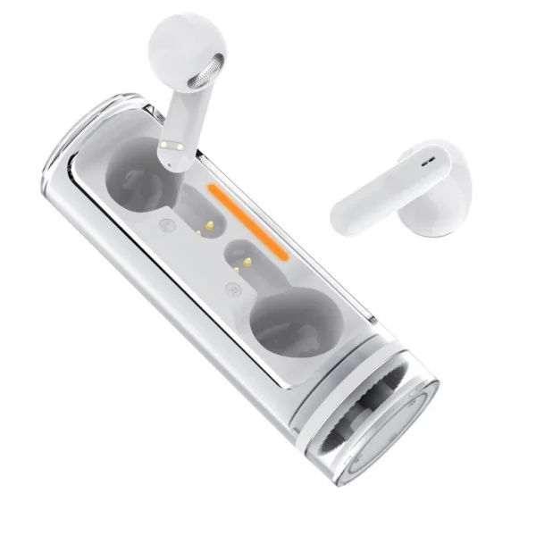 2GO Acoustic Twist In-ear Bluetooth Handsfree Ακουστικά με Θήκη Φόρτισης Λευκά