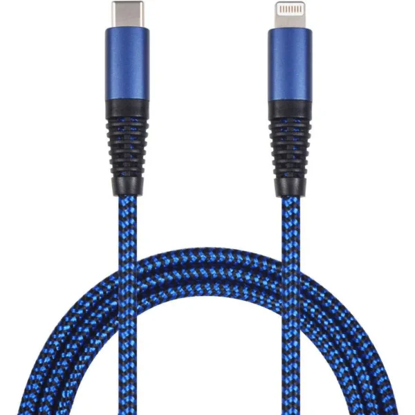 2GO Braided USB-C to Lightning Cable Μπλε 1m (797196)