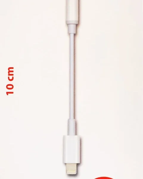 2GO Μετατροπέας Lightning male σε 3.5mm female Λευκό (797140)