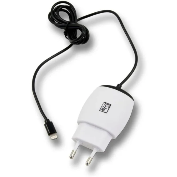 2GO Φορτιστής με Ενσωματωμένο Καλώδιο Lightning 12W Λευκός (795630)