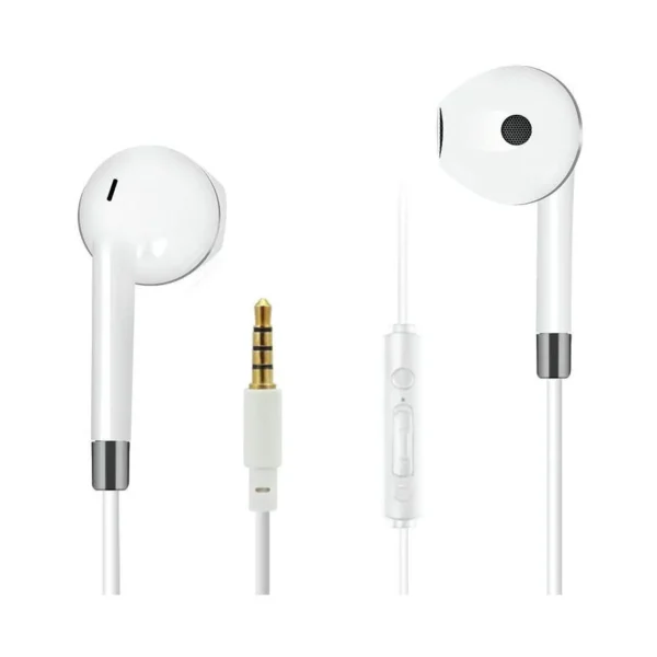 2GO Comfort In-ear Handsfree με Βύσμα 3.5mm Λευκό / Γκρι