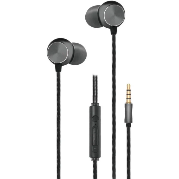 2GO Deluxe In-ear Handsfree με Βύσμα 3.5mm Black / Anthracite