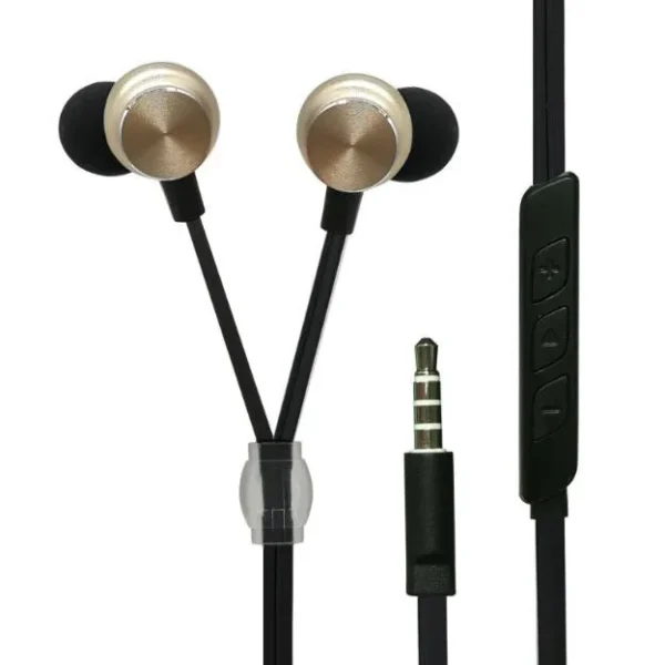 2GO Luxury In-ear Handsfree με Βύσμα 3.5mm Χρυσό