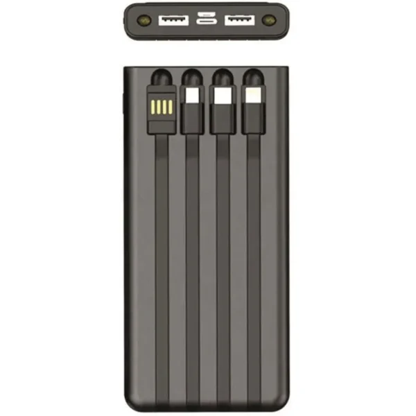 2GO Power Bank 10000mAh με 2 Θύρες USB-A Μαύρο