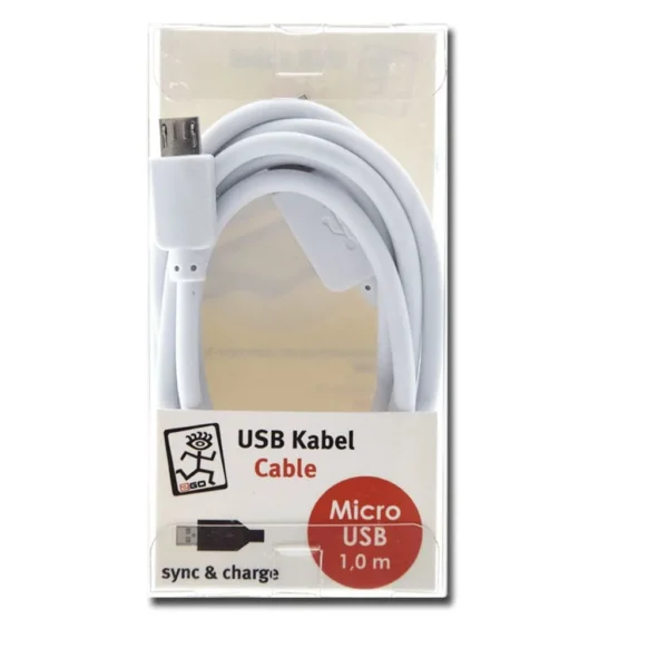 2GO Regular USB 2.0 to micro USB Cable 1m (795202) 1τμχ