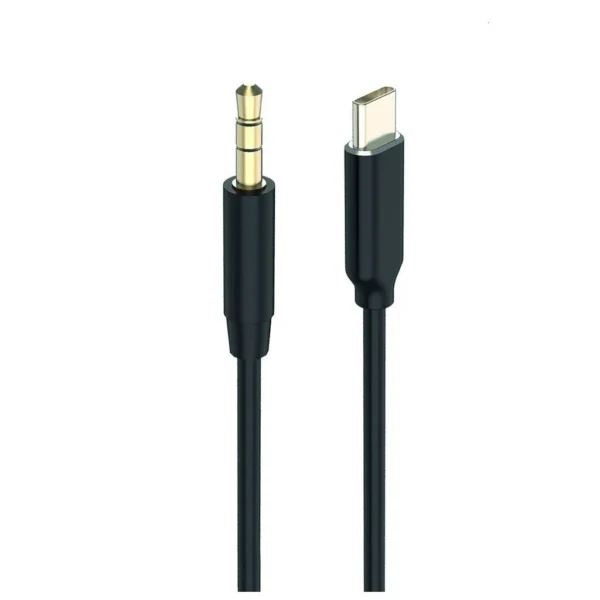 2GO USB 2.0 Cable USB-C male - 3.5mm Μαύρο 1m 797219