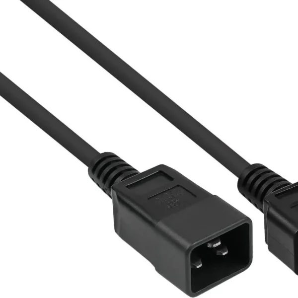 Alcasa IEC C20 / IEC C13 - IEC C20 / IEC C13 Cable 5m Μαύρο
