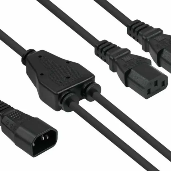 Alcasa IEC C20 - IEC C20 Cable 2m Μαύρο