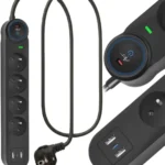 Art Πολύπριζο 4 Θέσεων με 2 USB-A, USB-C και Καλώδιο 1.5m