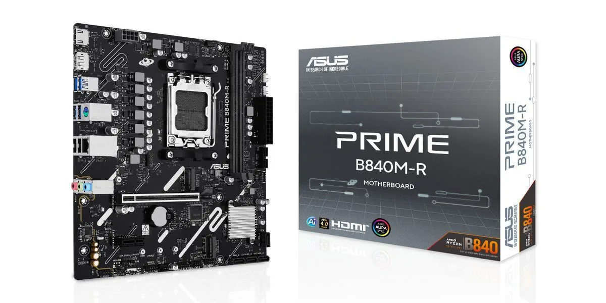 Asus PRIME B840M-R Motherboard Micro ATX με AMD AM5 Socket 90MB1PT0-M0EAY0 Asus PRIME B840M-R Motherboard Micro ATX με AMD AM5 Socket 90MB1PT0-M0EAY0 - Image 1