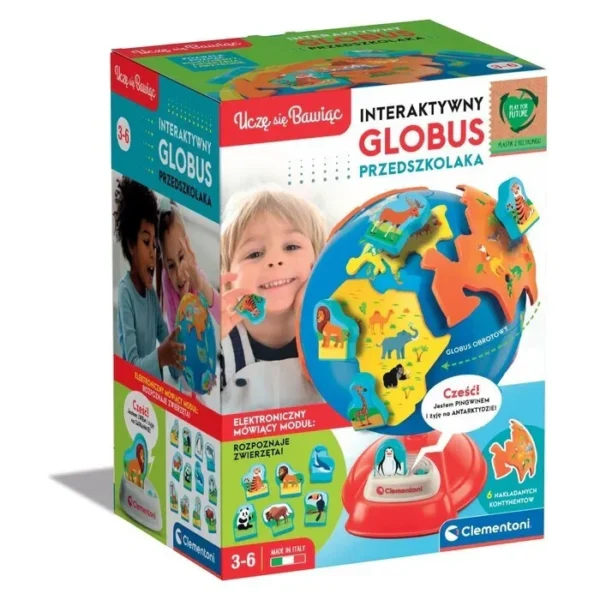Clementoni Ζωάκι Interactive Preschooler Globe για 36+ Μηνών 50757