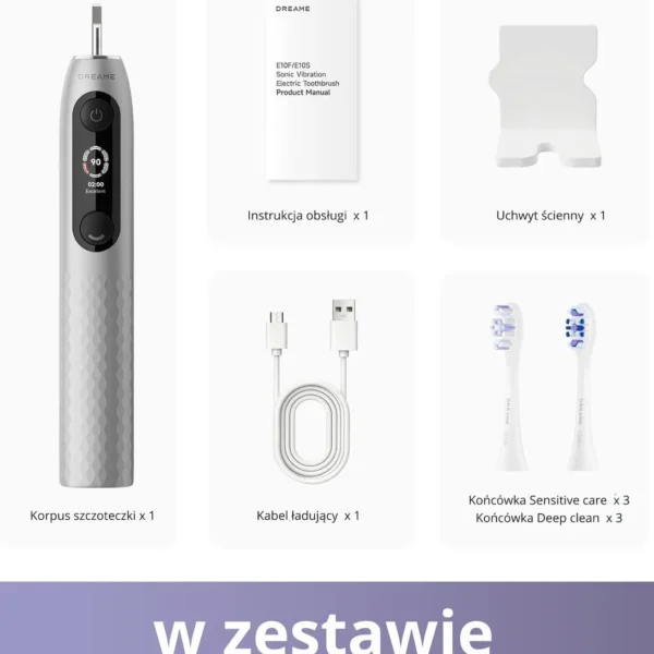 Dreame E10f Sonic Toothbrush Set Silver