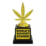 Gadget Mad Monkey Trophy "world's Biggest Stoner"