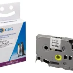 G&G Ταινία Ετικετογράφου RL-B-T221P-BK/WT-9MM8M