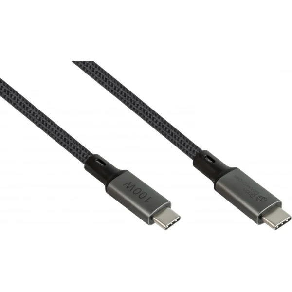 Good Connections Goodconnections USB 4 Video Cable USB-C male - USB-C 100W PD Γκρι 1m GM-426150