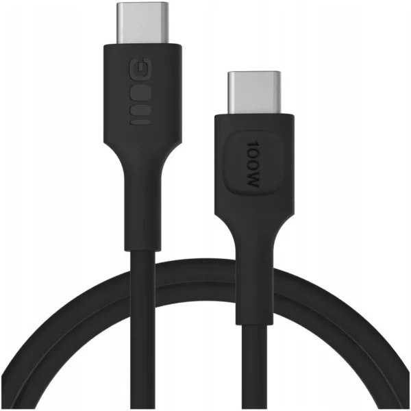 Green Cell USB 2.0 Cable USB-C male - USB-C 100W PD Μαύρο 1.2m