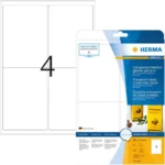 Herma 10 Αυτοκόλλητες Ετικέτες Α4 Ορθογώνιες Gloss Photo Quality 8895 210x297mm