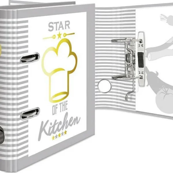 Herma Κλασέρ 8/22 για Χαρτί A5 με 2 Κρίκους Λευκό Folder Star Kitchen A5 1τμχ 15416