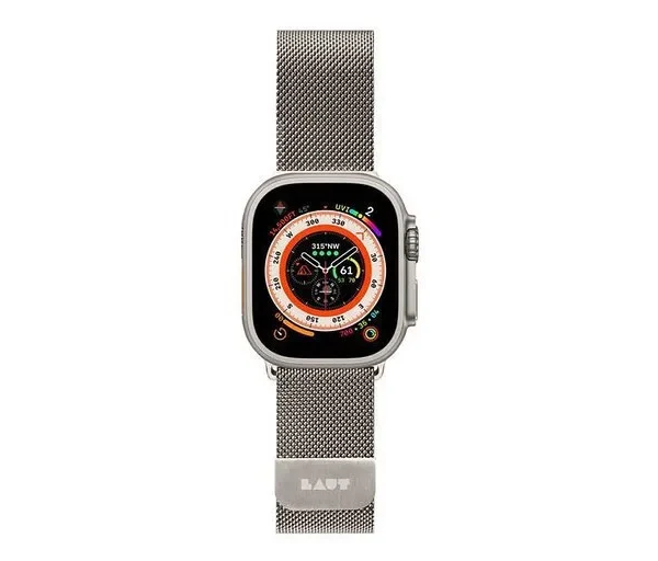 Laut Λουράκι Ανοξείδωτο Ατσάλι Ασημί (Galaxy Watch UltraApple Watch 44/45/46mm/Ultra 49mm)