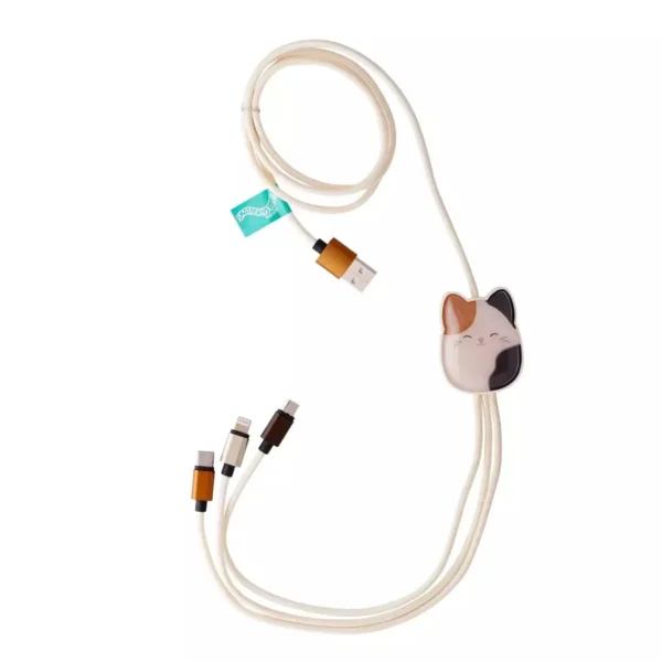 Lazerbuilt Braided USB to micro USB / Type-C / Lightning Cable 2A Γκρι 1.2m