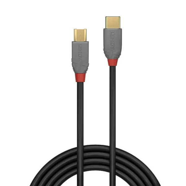 Lindy USB 2.0 Cable USB-C male - micro USB-A Μαύρο 1m 36891