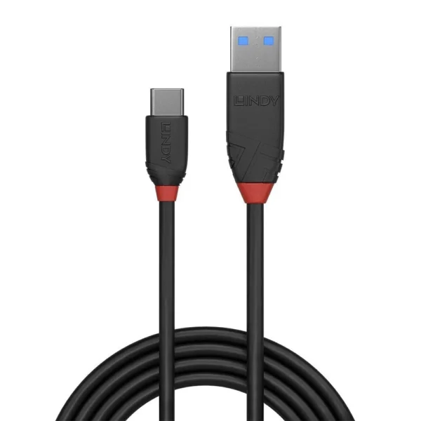 Lindy USB 2.0 Cable USB-C male - USB-A Μαύρο 0.15m 36914