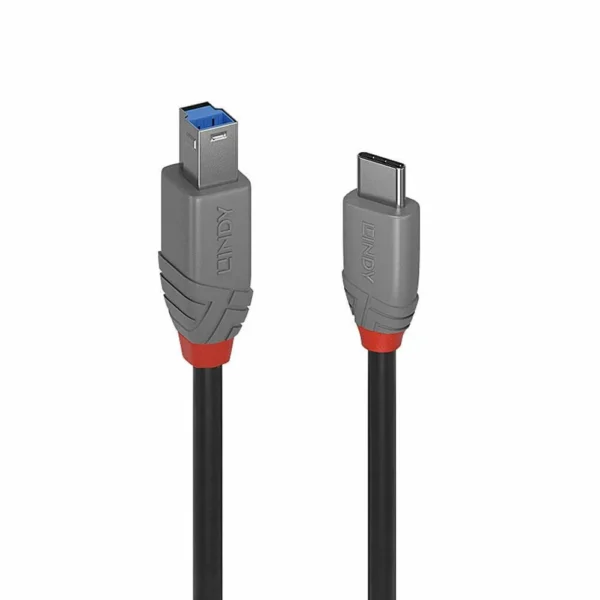 Lindy USB 3.2 Cable USB-C male - USB-B Μαύρο 3m 36668