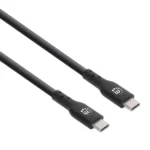 Manhattan USB 2.0 Cable USB-C male - USB-C 100W PD Μαύρο 2m 355247