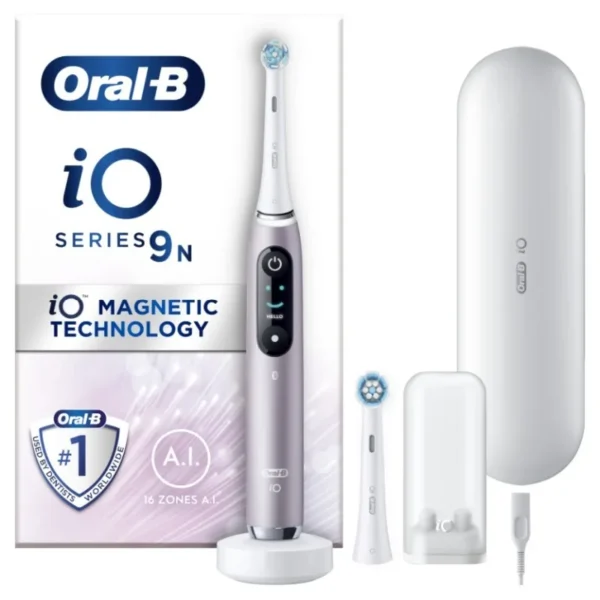 Oral-B iO Series 9N Ηλεκτρική Οδοντόβουρτσα με Θήκη Ταξιδίου Rose Quartz