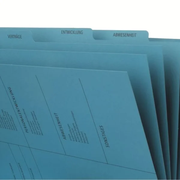Pagna Briefcase Personalakte 5 Fächer Blau
