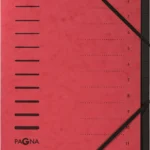 Pagna Servieta 12 Fächer 1-12 Rot